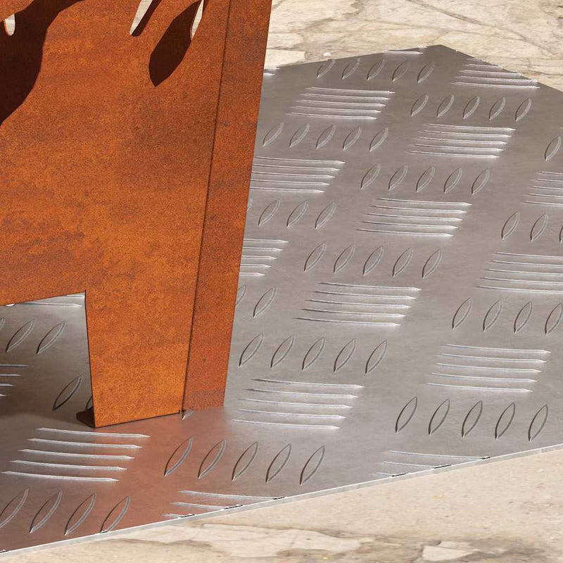 ギャラリービューアに画像をロードする, Vidaxl trap tread vierkant 2 pcs zilver 50 x 50 cm aluminium

