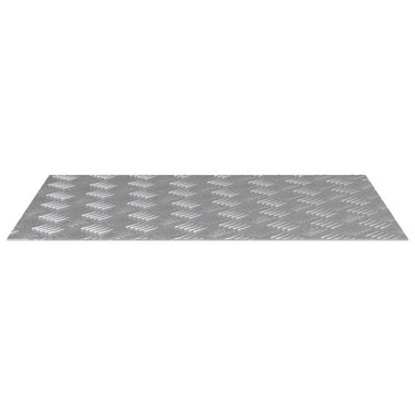 Vidaxl trap tread rechthoekig 2 pcs zilver 70 x 50 cm aluminium