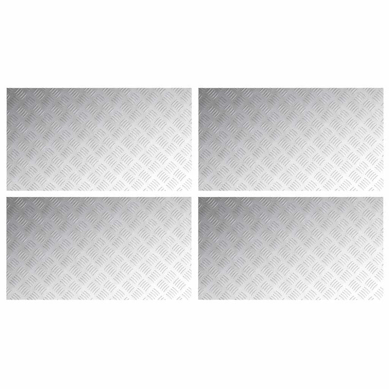 Afbeelding laden in galerijviewer, Vidaxl trap tread rechthoekig 4 pcs zilver 90 x 50 cm aluminium
