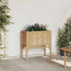 Vidaxl verhoogd bed bruin 70 x 35 x 70 cm bamboe