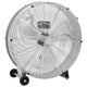 Vidaxl trommelventilator met wiel zilver 79 x 37 x 82 cm aluminium