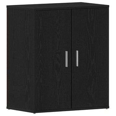Vidaxl schoenenkast met plank zwart eiken 60 x 35 x 70 cm bewerkt hout