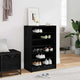Vidaxl schoenenkast met plank zwart eiken 60 x 35 x 92 cm bewerkt hout