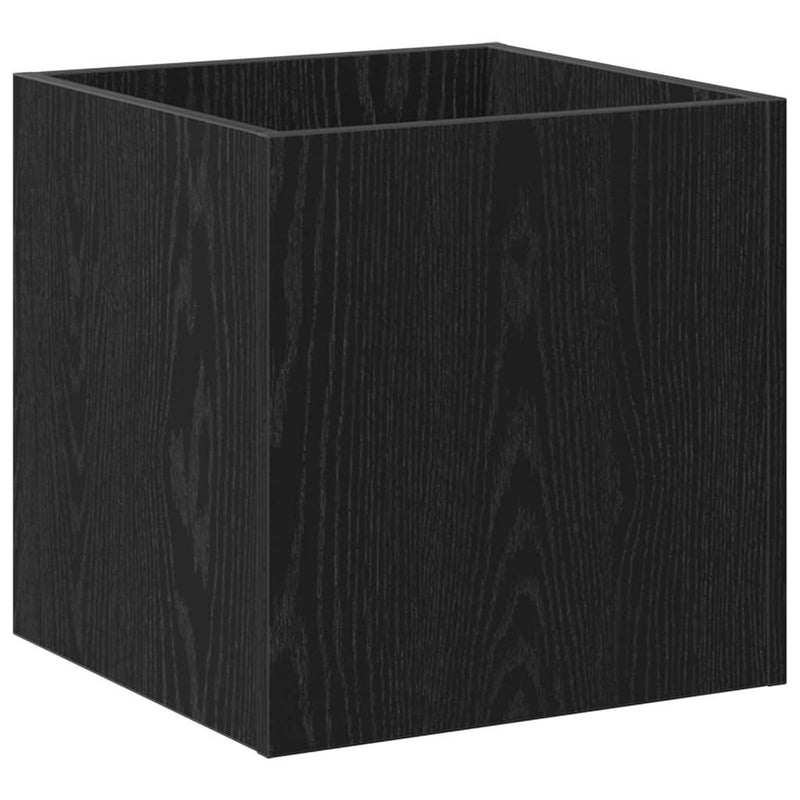 ギャラリービューアに画像をロードする, Vidaxl bloempot box zwart eiken 40 x 38.5 x 40 cm bewerkt hout

