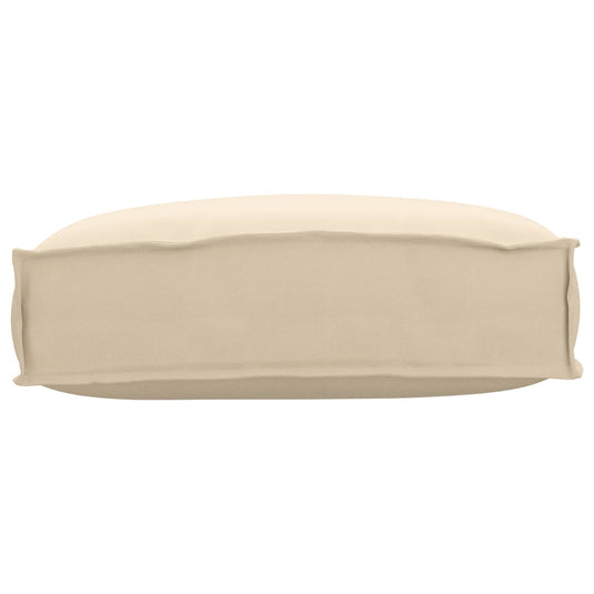 Vidaxl kussen beige 50 x 40 x 12 cm oxford stof