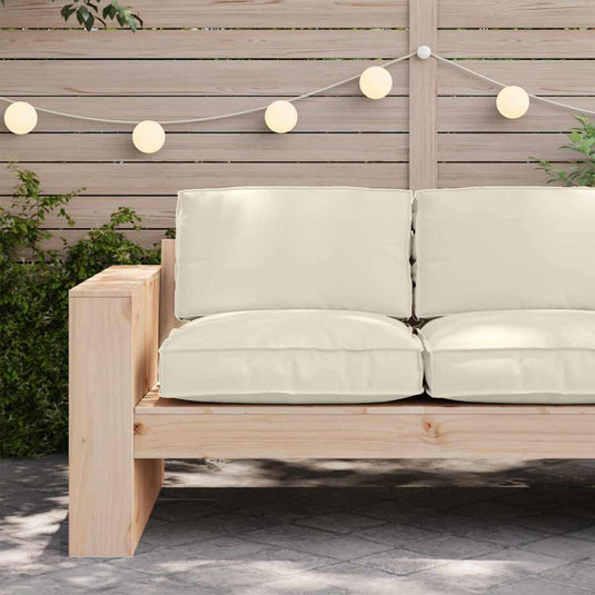 Vidaxl kussen crème 80 x 80 x 12 cm oxford stof