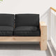 Vidaxl kussen zwart 80 x 80 x 12 cm oxford stof