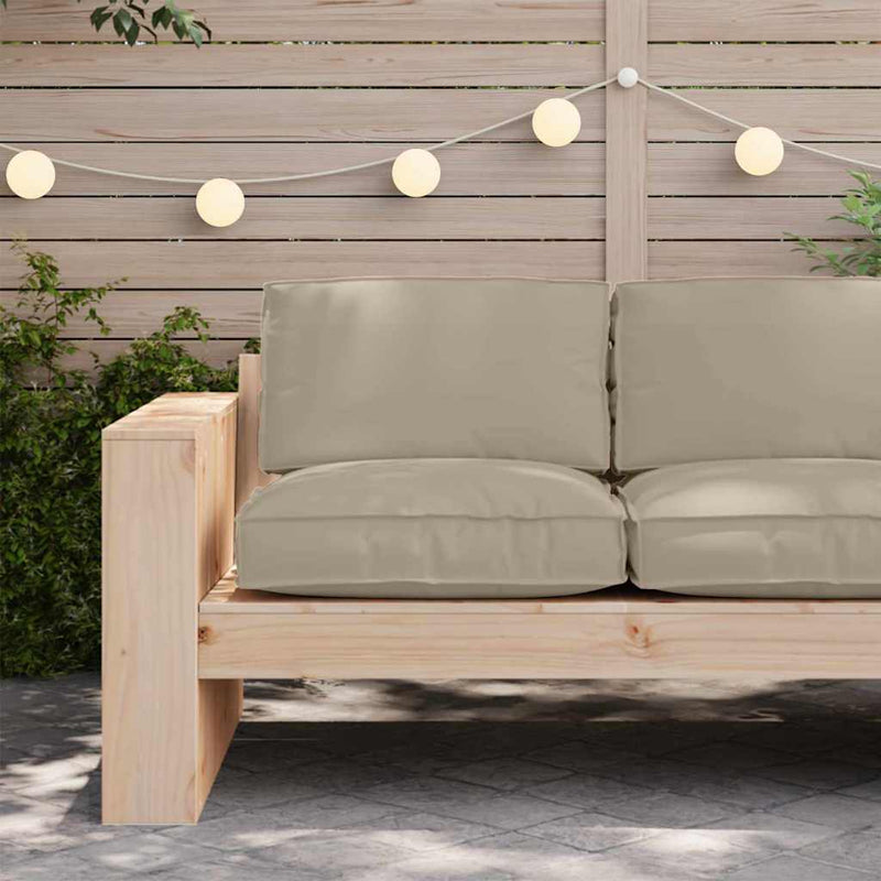 Afbeelding laden in galerijviewer, Vidaxl kussen taupe 80 x 80 x 12 cm oxford stof
