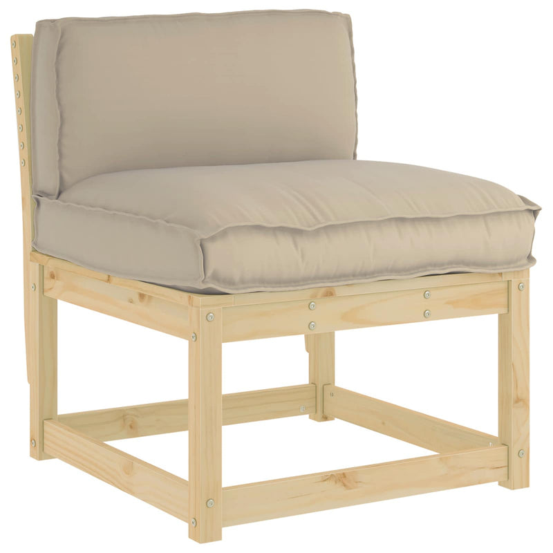 Afbeelding laden in galerijviewer, Vidaxl kussen taupe 80 x 40 x 12 cm oxford stof
