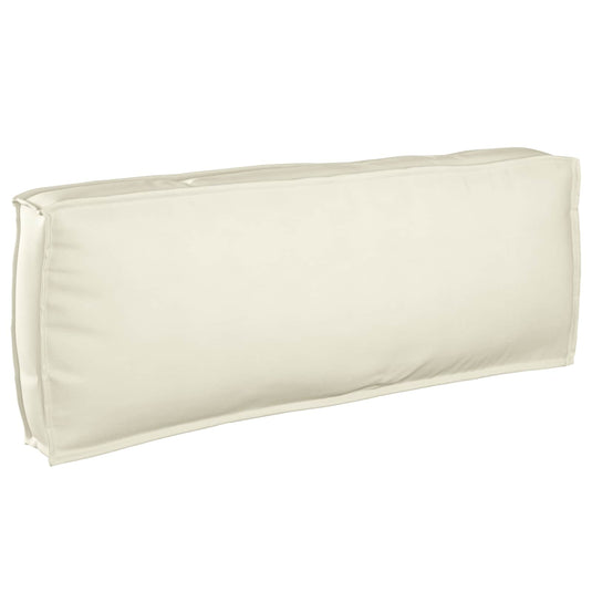 Vidaxl kussen crème 120 x 40 x 12 cm oxford stof