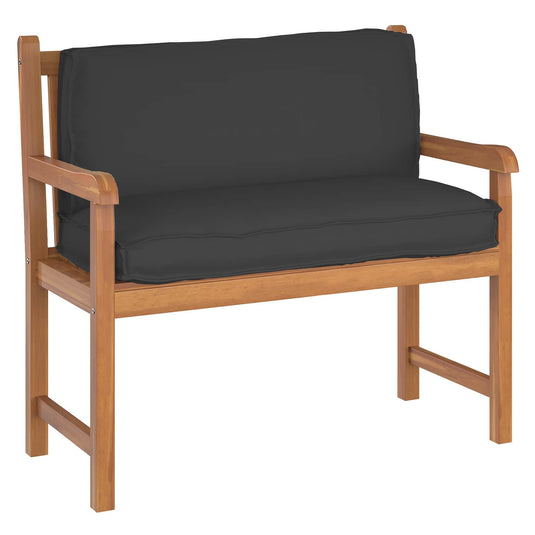 Vidaxl kussen zwart 120 x 40 x 12 cm oxford stof