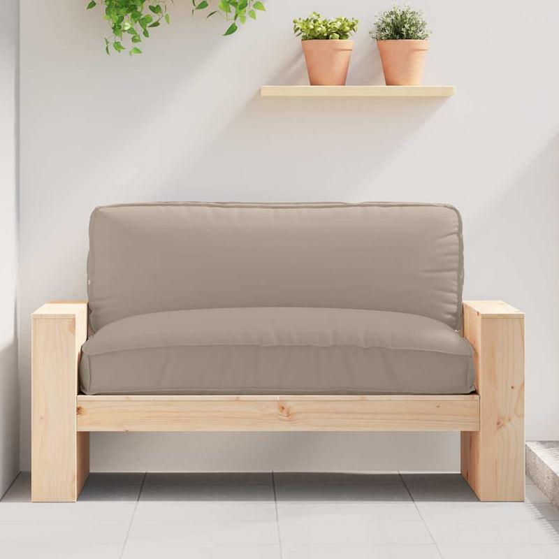 Afbeelding laden in galerijviewer, Vidaxl kussen taupe 120 x 80 x 12 cm oxford stof
