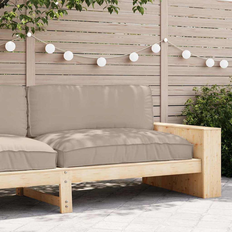 Afbeelding laden in galerijviewer, Vidaxl kussen taupe 120 x 80 x 12 cm oxford stof
