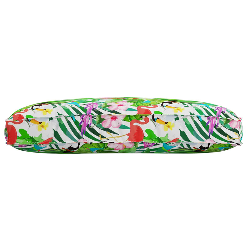 Afbeelding laden in galerijviewer, Vidaxl kussen bloemen multikleur 120 x 80 x 12 cm oxford stof
