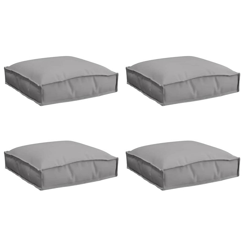 Chargez l'image dans la visionneuse de la galerie, Vidaxl kussen 4 pcs grijs 40 x 40 x 8 cm oxford stof
