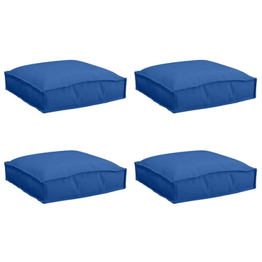 Vidaxl kussen 4 pcs koninklijk blauw 40 x 40 x 8 cm oxford stof