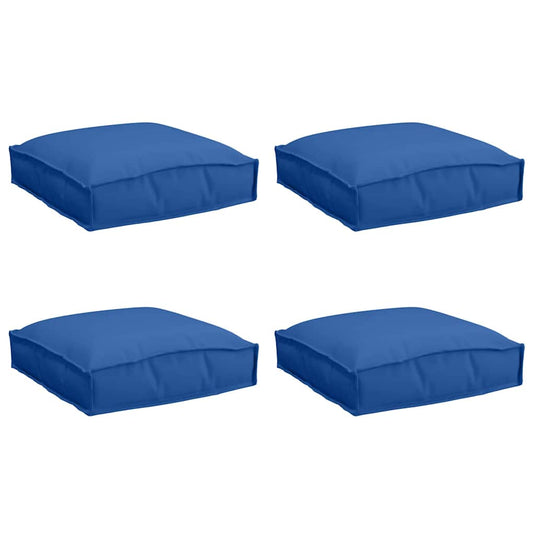 Vidaxl kussen 4 pcs koninklijk blauw 40 x 40 x 8 cm oxford stof
