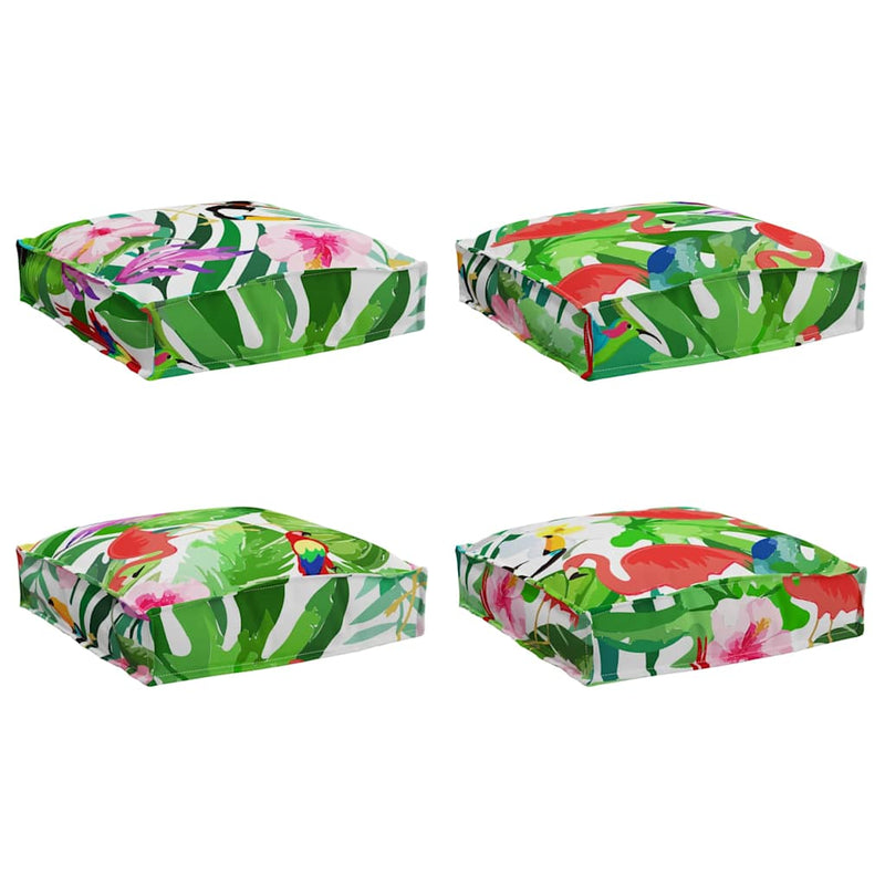 Afbeelding laden in galerijviewer, Vidaxl kussen bloemen 4 pcs multikleur 40 x 40 x 8 cm oxford stof
