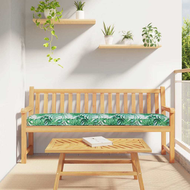 Afbeelding laden in galerijviewer, Vidaxl palet kussen groen bladpatroon 180 x 40 x 8 cm oxford stof

