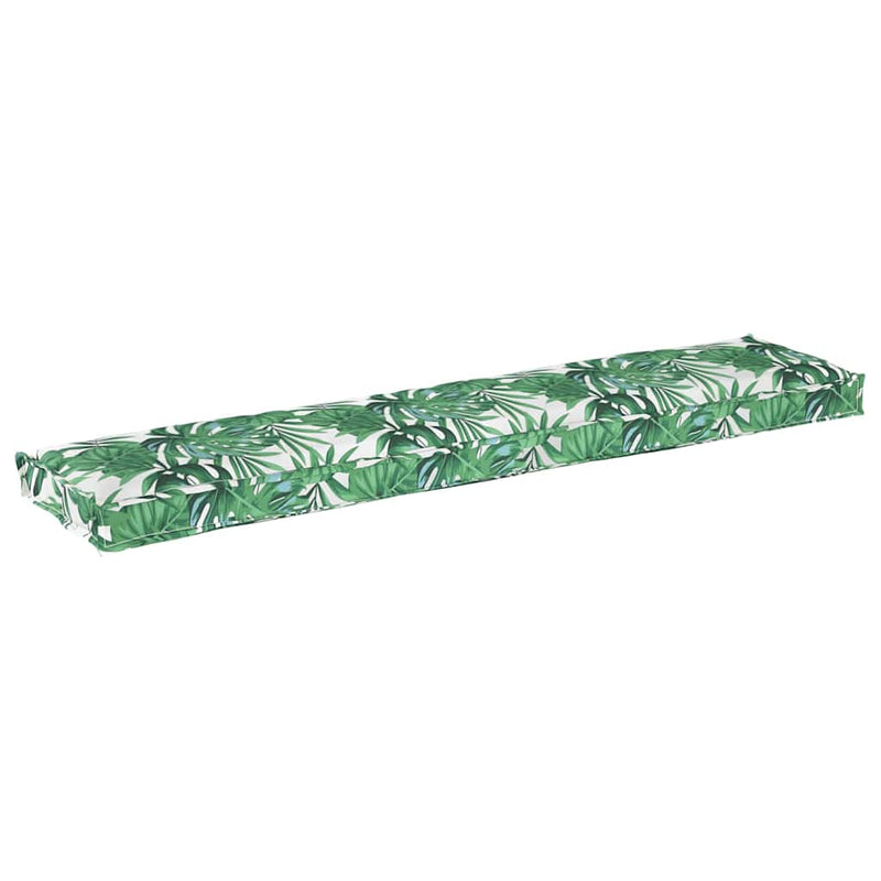 Afbeelding laden in galerijviewer, Vidaxl palet kussen groen bladpatroon 180 x 40 x 8 cm oxford stof
