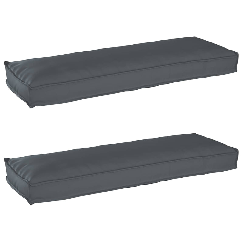 Afbeelding laden in galerijviewer, Vidaxl pallet kussen set 2 pcs antraciet 120 x 40 x 8 cm oxford stof
