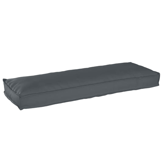 Vidaxl pallet kussen set 2 pcs antraciet 120 x 40 x 8 cm oxford stof
