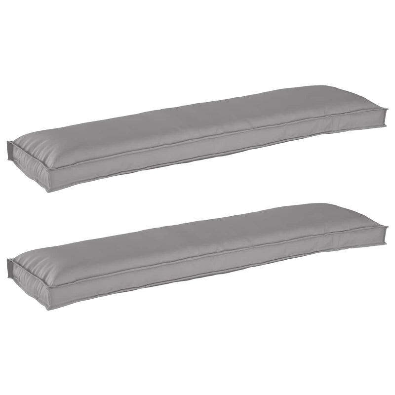 Afbeelding laden in galerijviewer, Vidaxl pallet kussen set 2 pcs grijs 150 x 40 x 8 cm oxford stof
