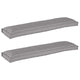Vidaxl pallet kussen set 2 pcs grijs 150 x 40 x 8 cm oxford stof