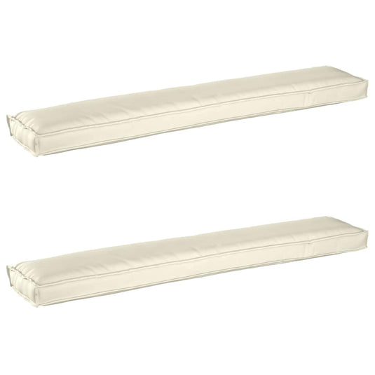 Vidaxl pallet kussen set 2 pcs crème 200 x 40 x 8 cm oxford stof