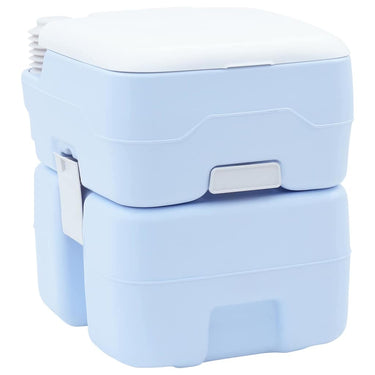 Vidaxl camping toilet lichtblauw en wit 41,5 x 36,5 x 42 cm polyetheen