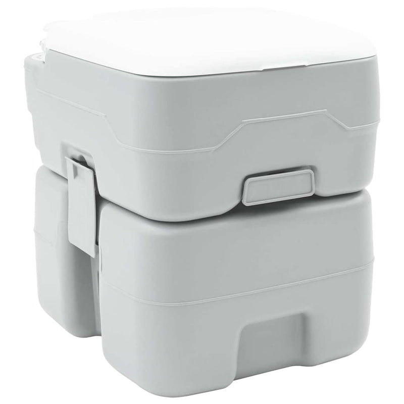 ギャラリービューアに画像をロードする, Vidaxl camping toilet grijs 41,5 x 36,5 x 42 cm
