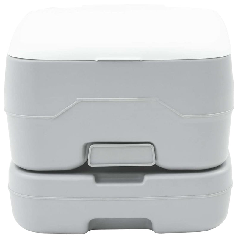Afbeelding laden in galerijviewer, Vidaxl camping toilet grijs en wit 41,5 x 36,5 x 30 cm polyetheen
