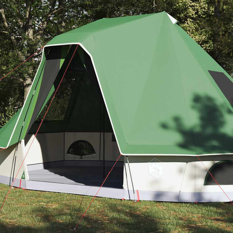 ギャラリービューアに画像をロードする, Vidaxl familie tipi tent tipi met dak groen 466 x 310 x 240 cm
