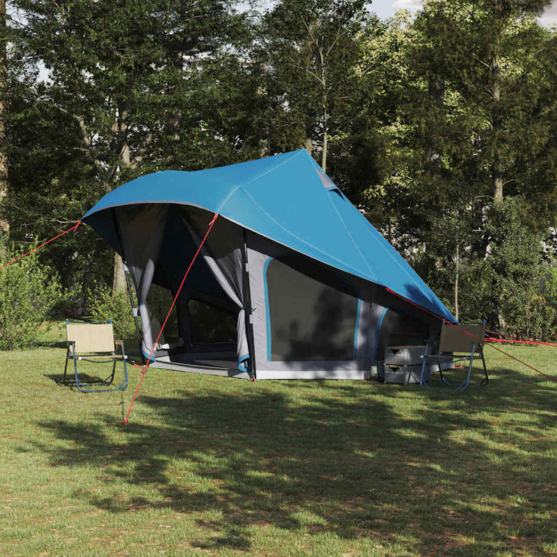 ギャラリービューアに画像をロードする, Vidaxl familie tipi tent tipi blauw en grijs 508 x 470 x 300 cm
