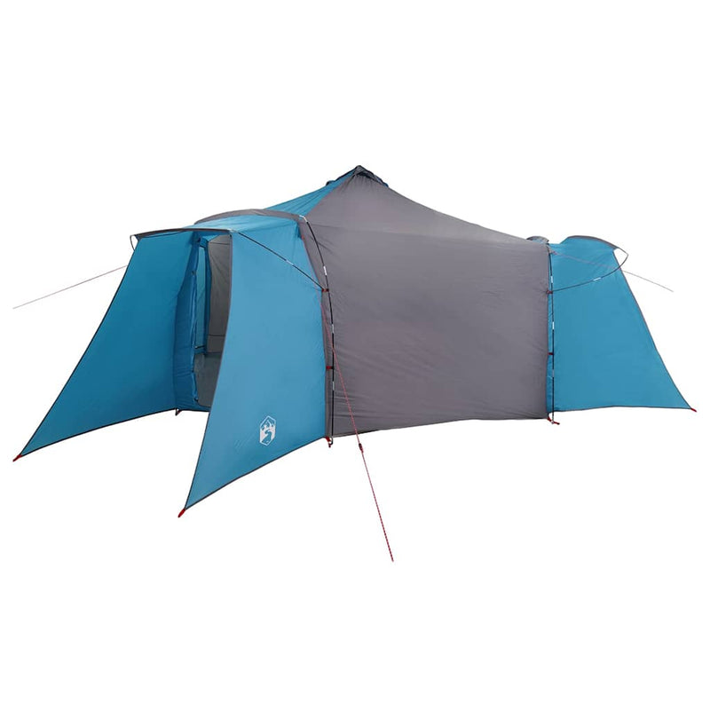 ギャラリービューアに画像をロードする, Vidaxl tipi tent met dak blauw en grijs 492 x 492 x 275 cm stof
