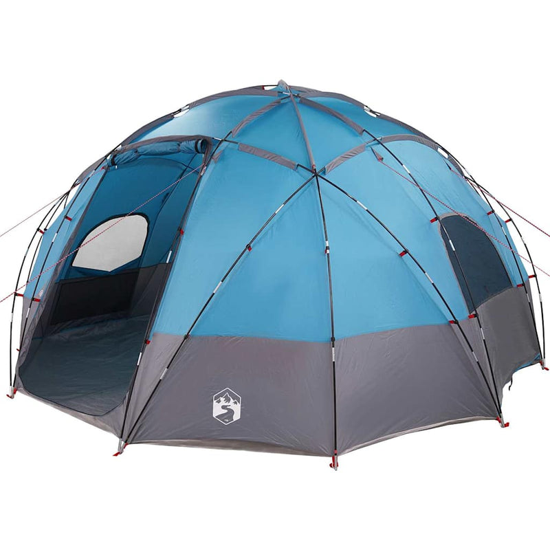 Afbeelding laden in galerijviewer, Vidaxl camping tent met dak blauw 475 x 475 x 235 cm polyester
