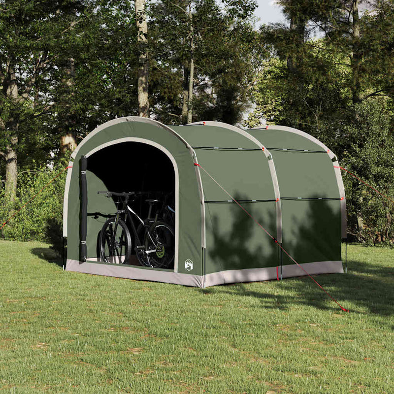 ギャラリービューアに画像をロードする, Vidaxl tent met dak met opslag groen 268 x 240 x 191 cm polyester
