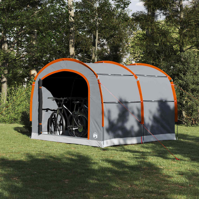 ギャラリービューアに画像をロードする, Vidaxl tent met dak grijs en oranje 268 x 240 x 191 cm polyester
