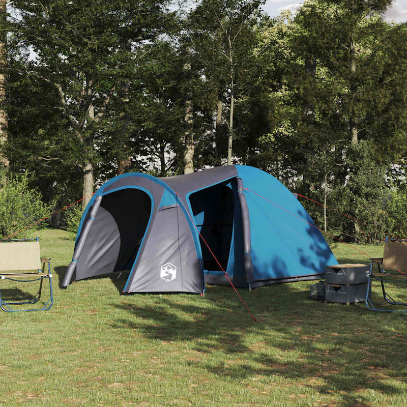 ギャラリービューアに画像をロードする, Vidaxl koepeltent koepel met dak met opslag blauw 384 x 254 x 170 cm
