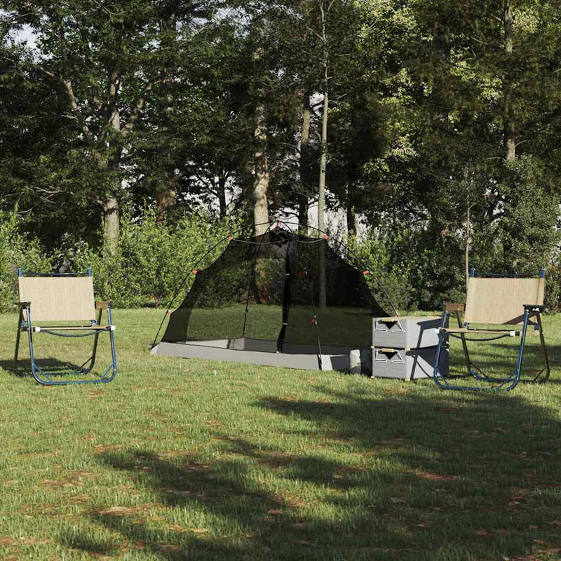 ギャラリービューアに画像をロードする, Vidaxl tent met dak met opslag grijs en zwart 236 x 108 x 120 cm
