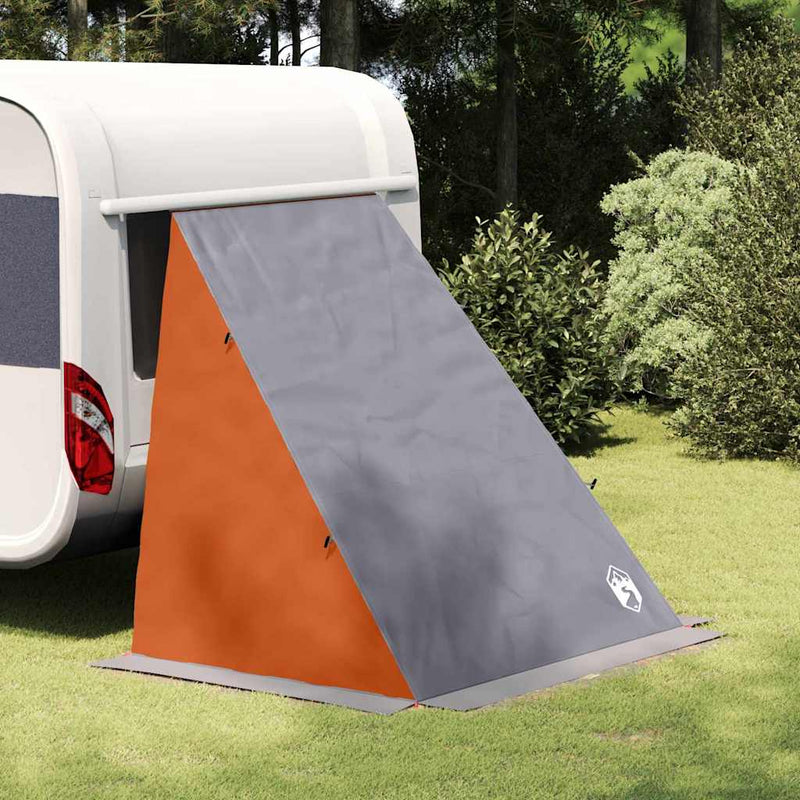 ギャラリービューアに画像をロードする, Vidaxl achterkleptent met dak grijs en oranje 190 x 150 x 185 cm taft
