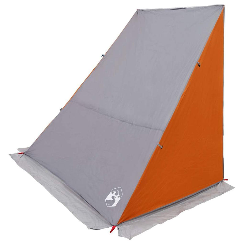 ギャラリービューアに画像をロードする, Vidaxl achterkleptent met dak grijs en oranje 190 x 150 x 185 cm taft
