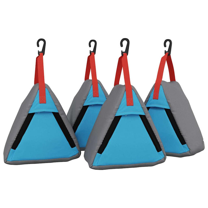 Afbeelding laden in galerijviewer, Vidaxl opslagzak 4 pcs grijs en blauw 24 x 16 x 24 cm oxford
