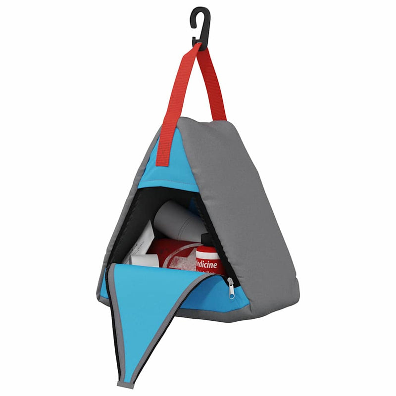 Afbeelding laden in galerijviewer, Vidaxl opslagzak 4 pcs grijs en blauw 24 x 16 x 24 cm oxford
