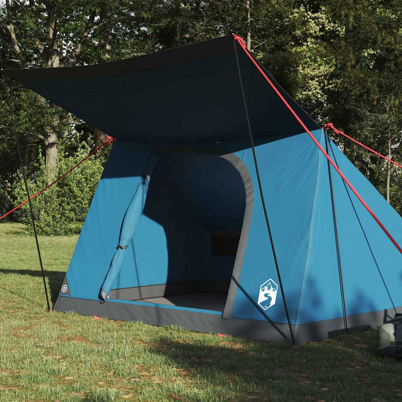 ギャラリービューアに画像をロードする, Vidaxl camping tent met dak met opslag blauw 282 x 225 x 154 cm taft

