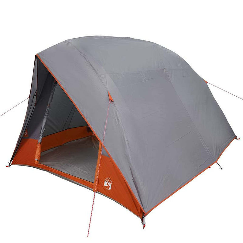ギャラリービューアに画像をロードする, Vidaxl camping tent met dak grijs en oranje 320 x 275 x 190 cm taft
