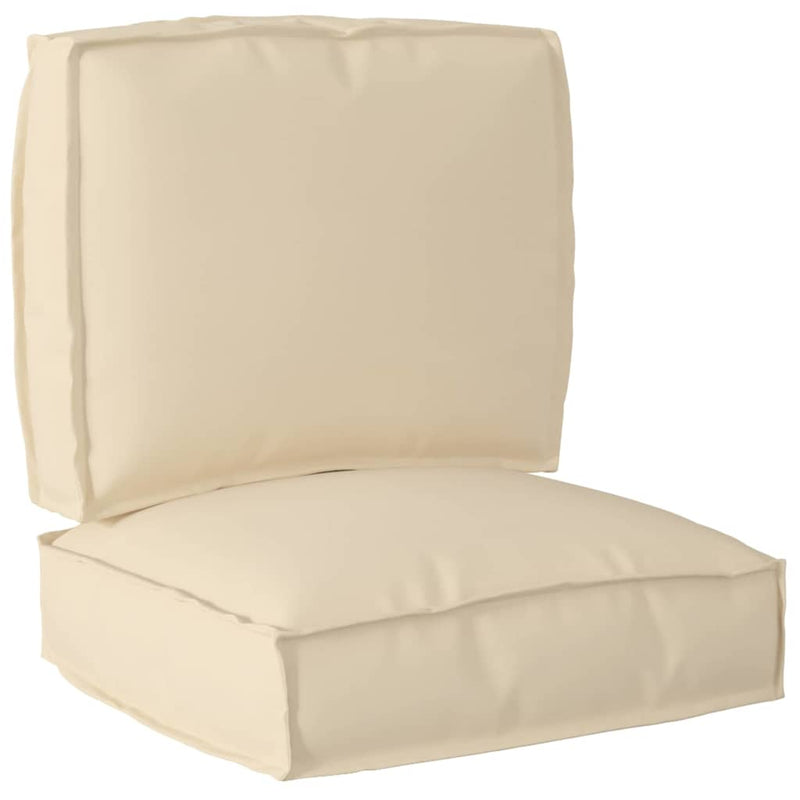Afbeelding laden in galerijviewer, Vidaxl pallet kussen set 2 pcs beige oxford stof
