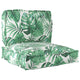 Vidaxl pallet kussen set 2 pcs groen bladpatroon 100 x 40 x 8 cm