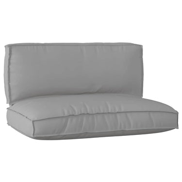 Vidaxl pallet kussen set 2 pcs grijs oxford stof