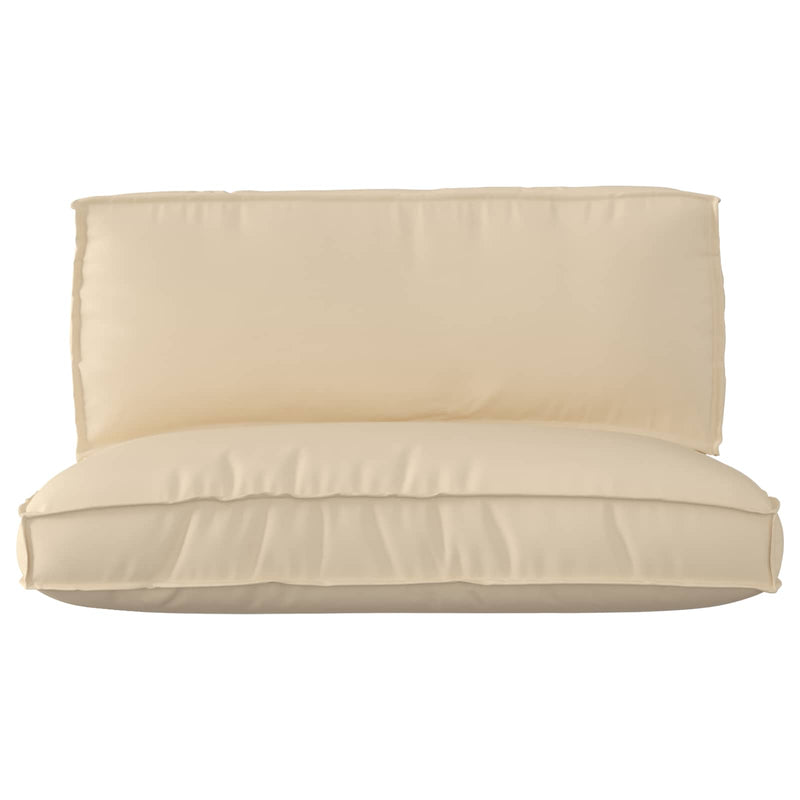 Afbeelding laden in galerijviewer, Vidaxl pallet kussen set 2 pcs beige oxford stof

